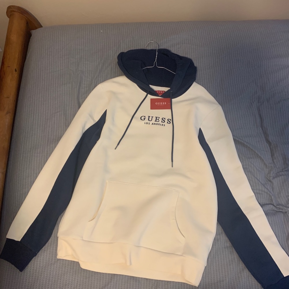 Guess Hoodie Pear White Navy